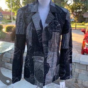 Joseph Ribkoff 1-Button Blazer Mixed Media